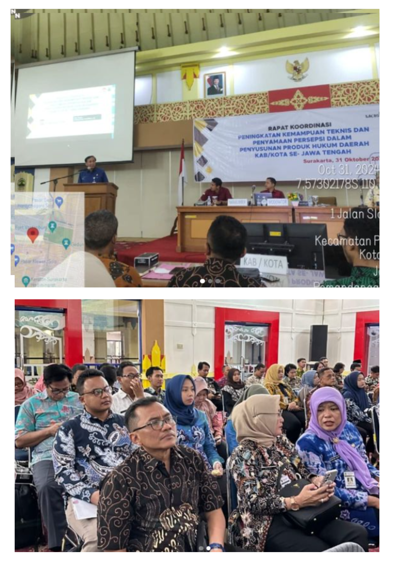 Rakor  Peningkatan Kemampuan Teknis dan Penyamaan Persepsi dalam Penyusunan Produk Hukum Daerah