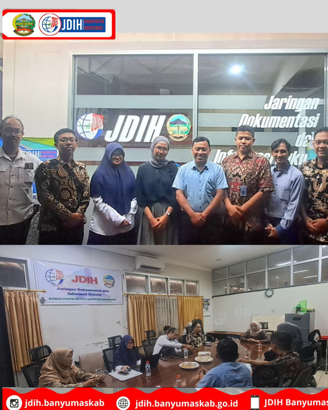 Menerima Kunjungan Tim JDIH UNSOED terkait Pengembangan Aplikasi JDIH Mobile