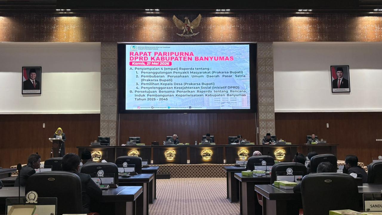 Rapat Paripurna DPRD Kabupaten Banyumas tanggal 21 Mei 2026
